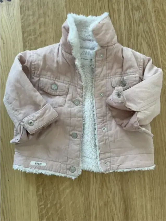  Cordjacke mit Teddyfell von ZARA