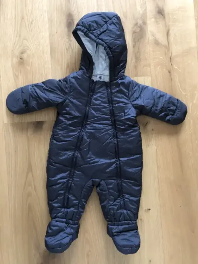 Schneeanzug Petit Bateau Größe 74 dunkelblau
