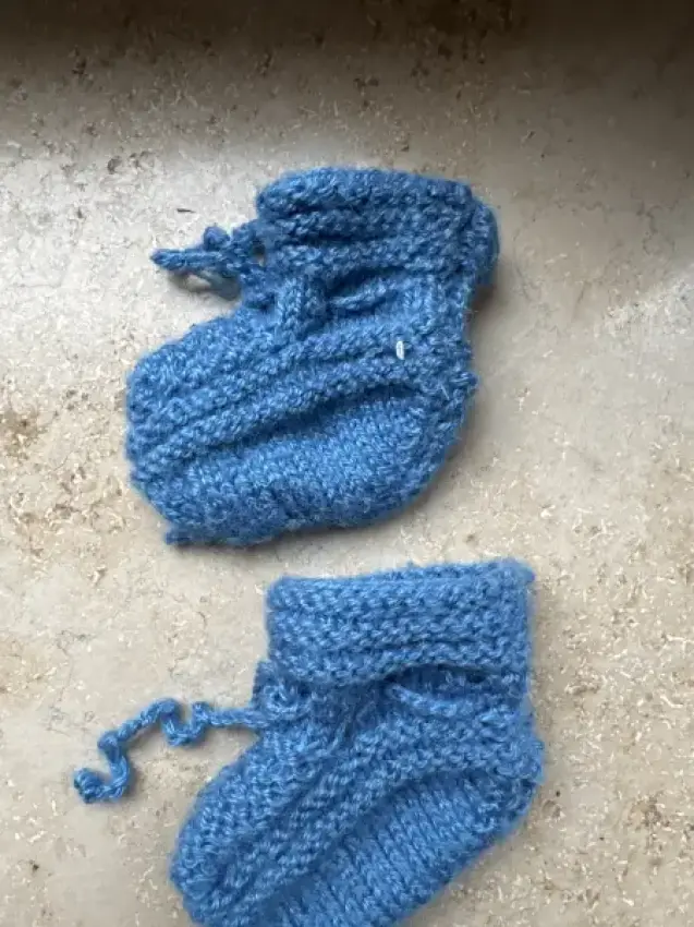 Cashmere Schühchen Blau