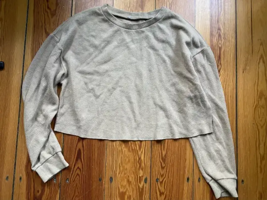 Beiger Cropped Zara Pullover
