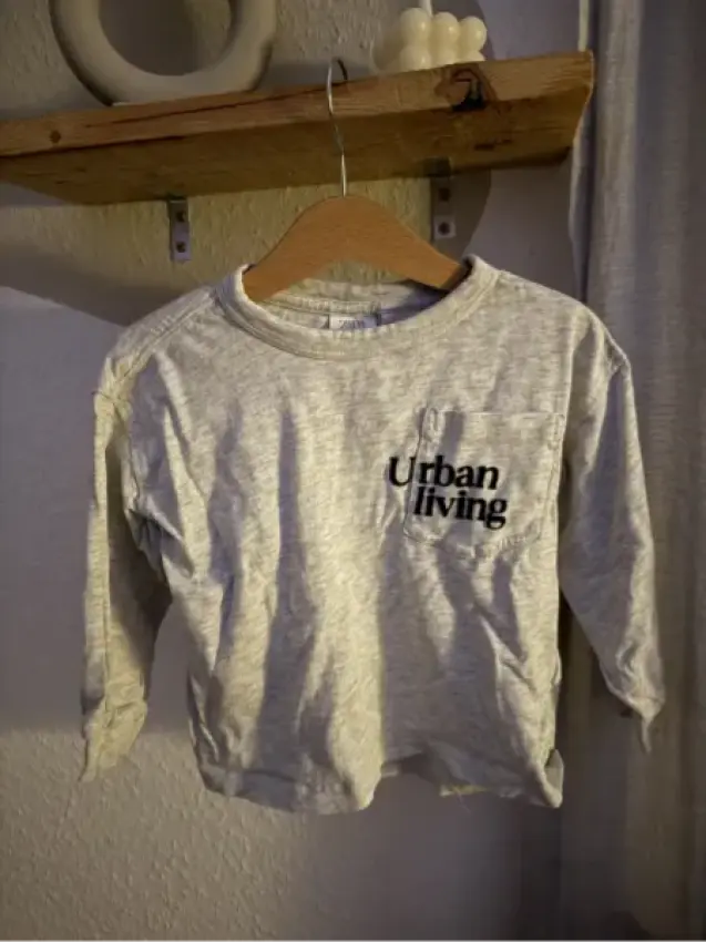 Zara Shirt grau meliert urban living