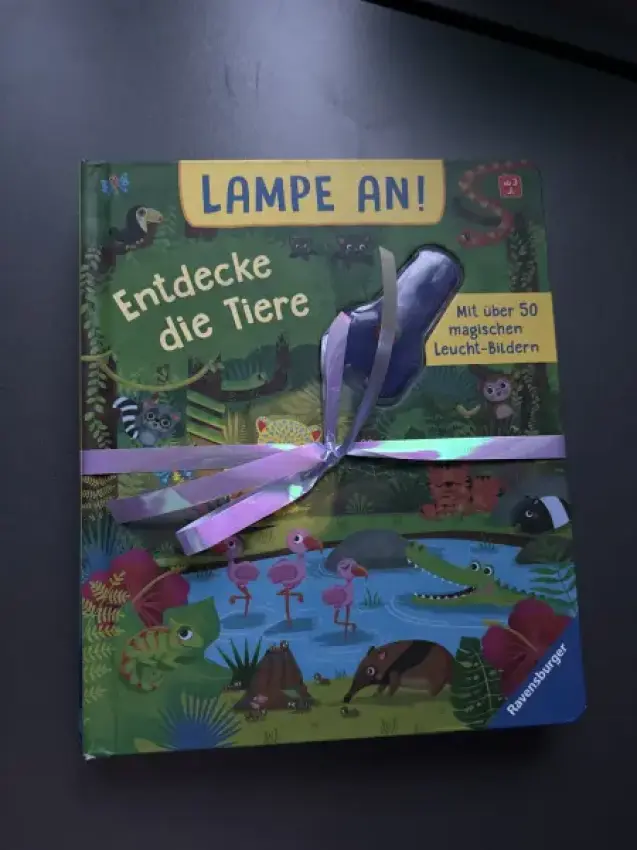 Lampe an / 2 Bücher 