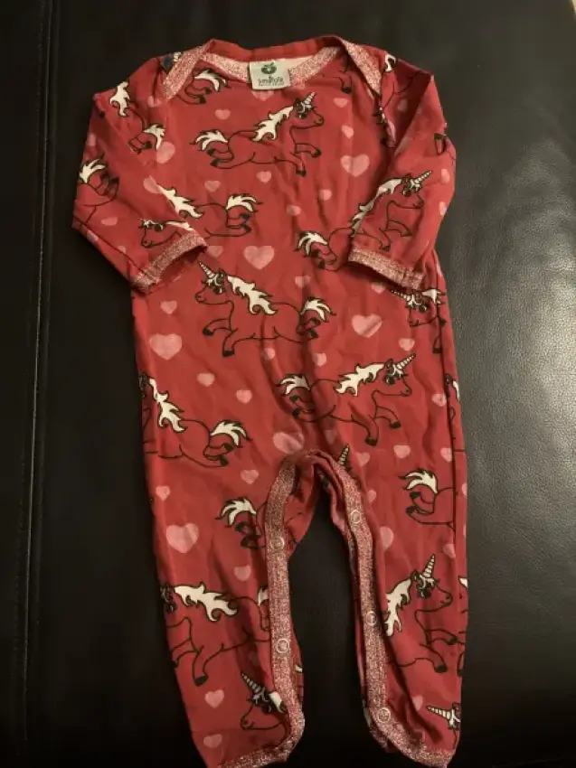 smafolk Strampler unicorn red