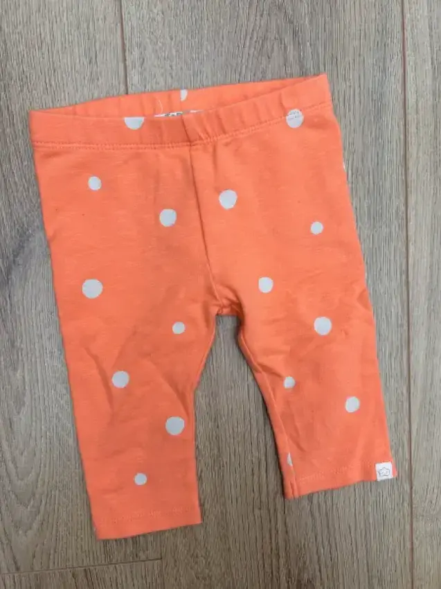 Topomini - leggings - gepunktet - orange 