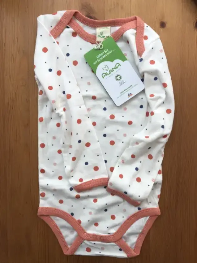 Body, Alana, Bio, NEU, weiß, lange Ärmel Gr.86-92