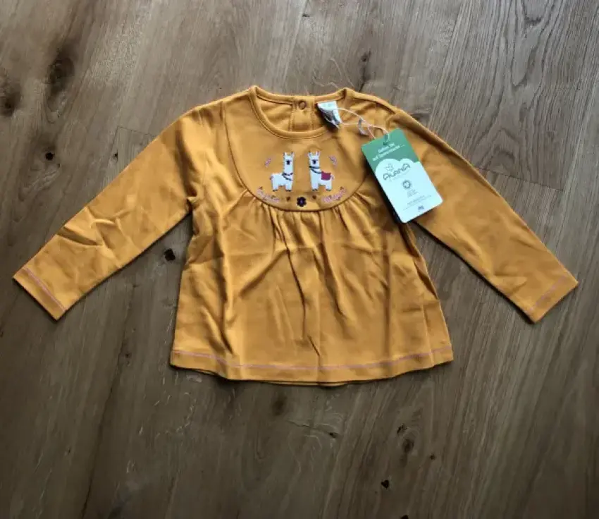 Pullover Alana NEU Bio gelb Lamas Gr. 92