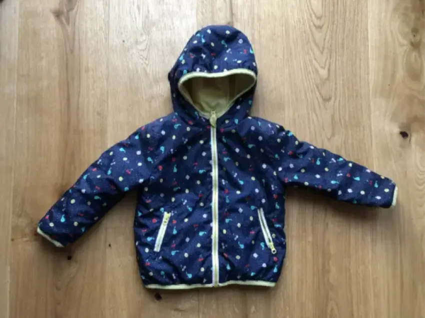 Jacke Wendejacke bunt gelb Gr. 86