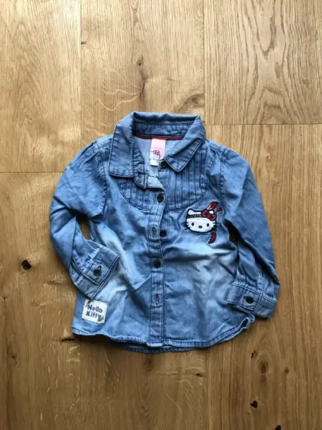 Bluse Hello Kitty blau Gr 74