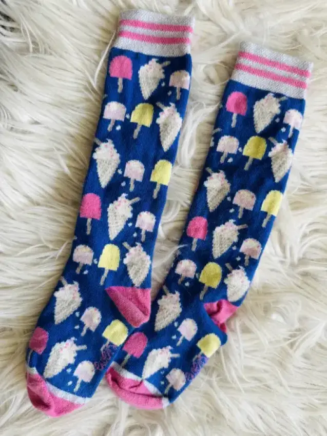 Knie Socken Eis