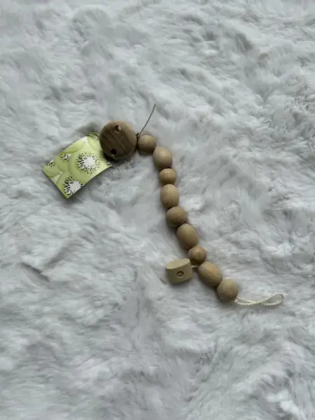 Schnullerkette/-clip Holz neu