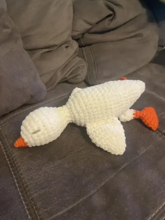 Gans, gestrickt, handmade