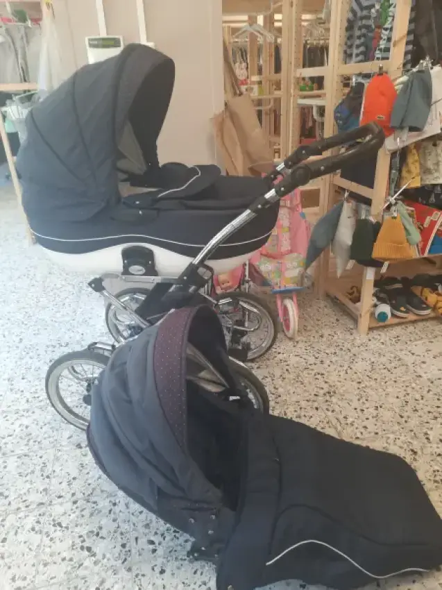 Retro Kinderwagen mit Maxicosi Adapter Knorr Baby