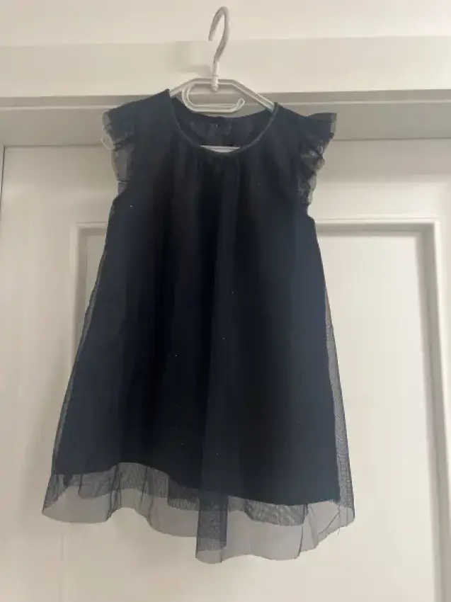 Festkleid Glitzer blau