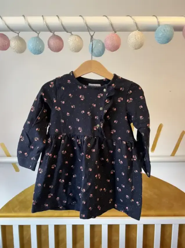 Kleid langarm mit floralem Muster