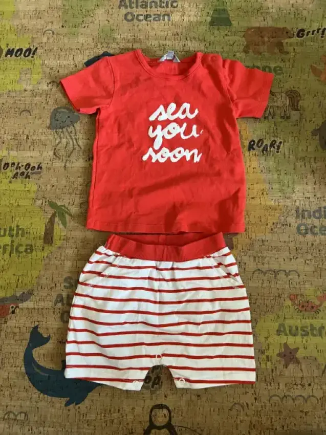 NEU Zweiteiler T-Shirt & Shorts rot