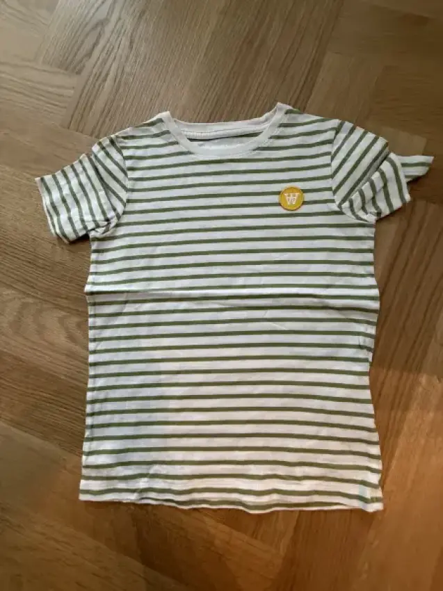 T-Shirt Wood Wood grüne Streifen