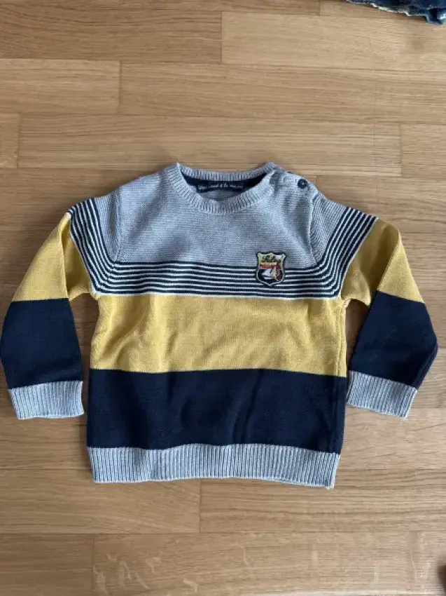 Pulli weekend a la mer gelb-blau