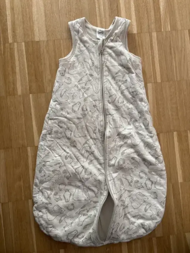 Schlafsack beige Tiere