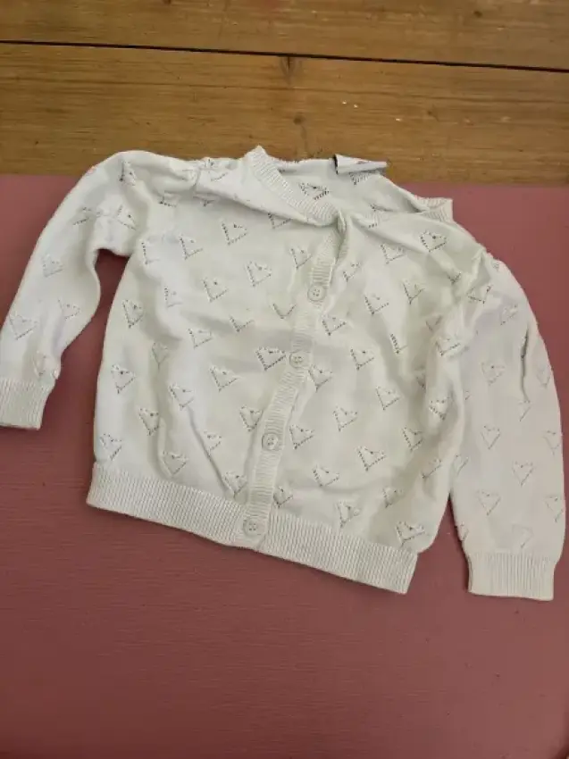 Weisse Strickjacke Topolino