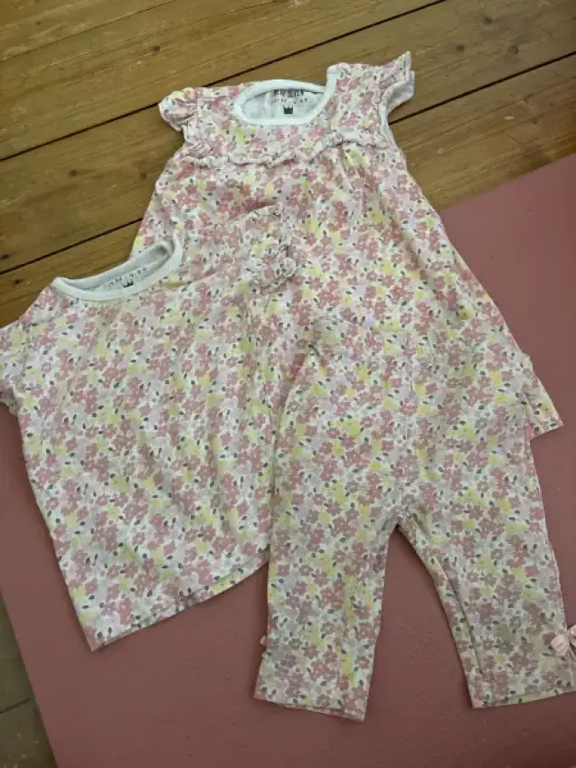 3er Set Kleid, TShirt und 7/8 Leggins / Blue Seven
