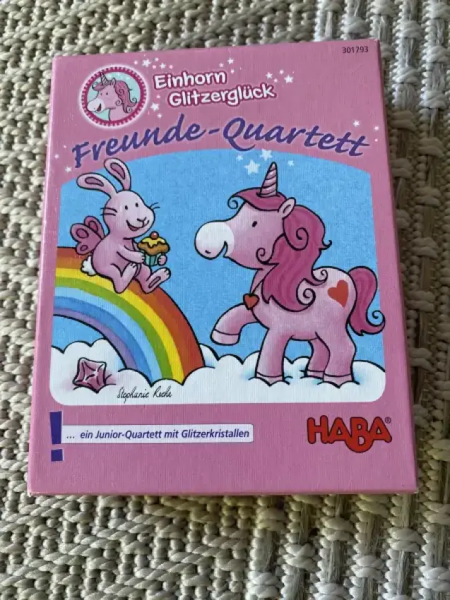 Haba Einhorn Glitzerglück Freunde Quartett