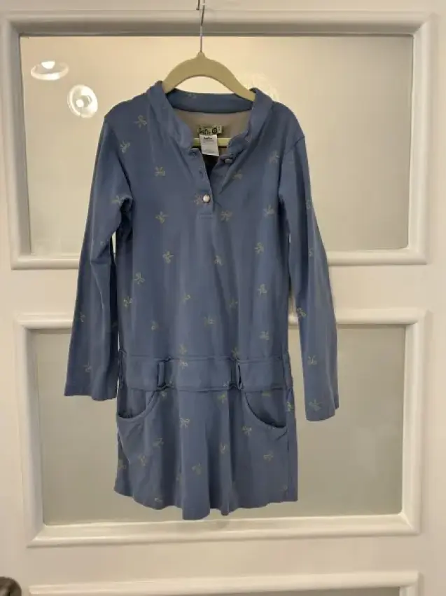 Kleid_blau m Schleifen