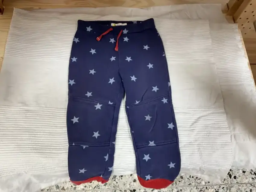 Babyboden Stoffhose dunkelblau/Sterne