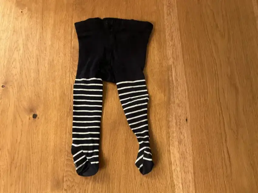 Petit Bateau Strumpfhose blau/weiß gestreift
