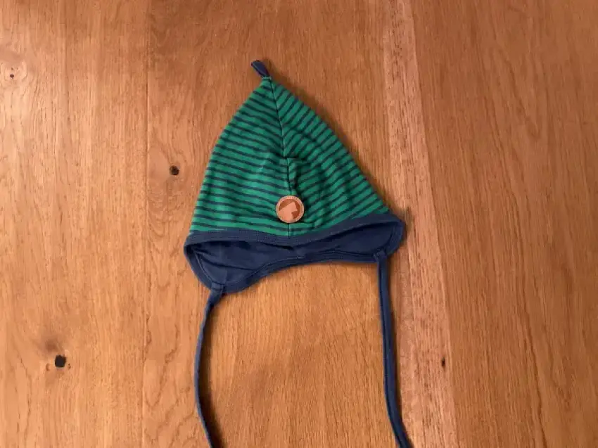 Finkid Mütze grün/blau gestreift