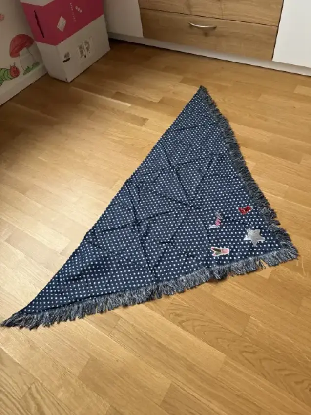 Halstuch Marine gepunktet