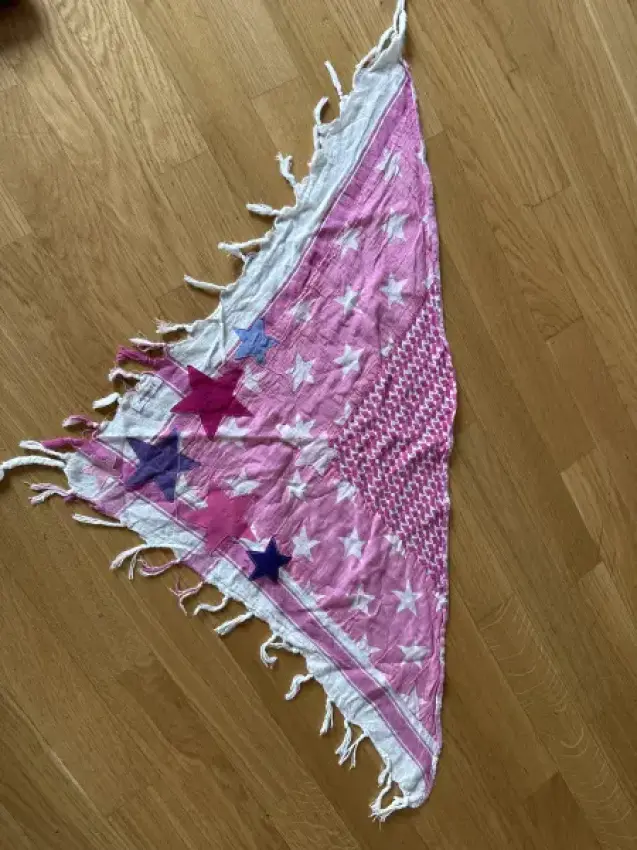 Halstuch Prinzeisenherz rosa/sterne 