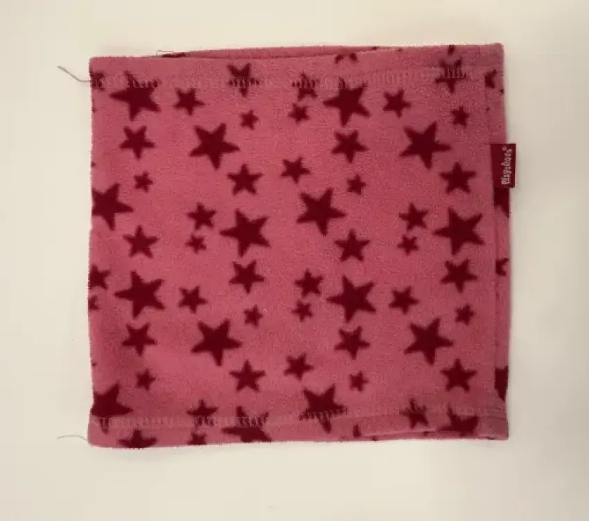 Playshoes Fleece-Loop/Schal, rosa mit Sternen