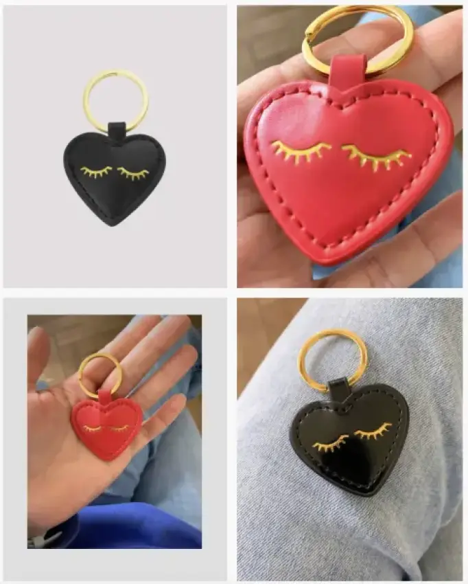 Bag Charm "Herz", rot