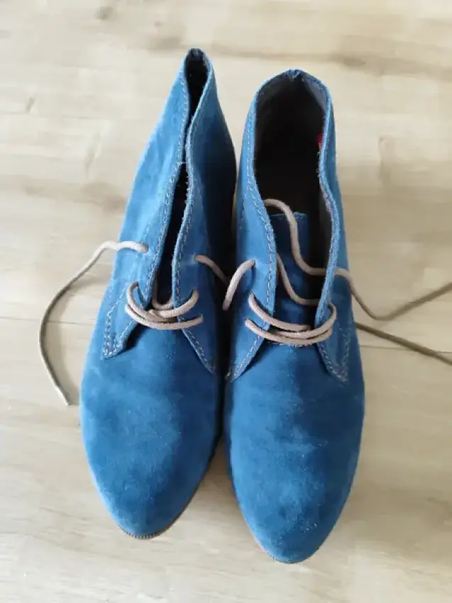 Tamaris Leder Halbschuh blau