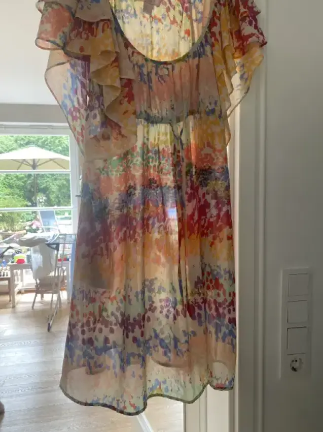 H&M Tupfen Chiffon Kleid