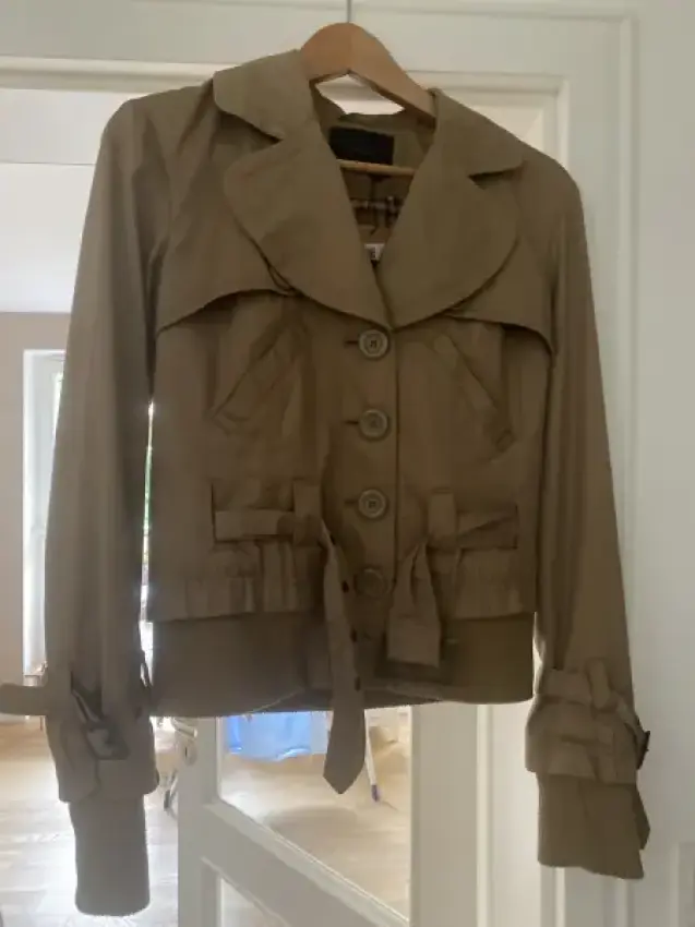 Jacke mit Bündchen Ocker