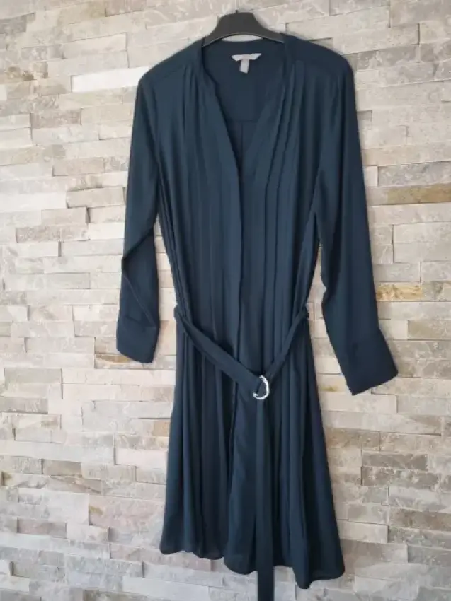 H&M Kleid Petrol zum Binden