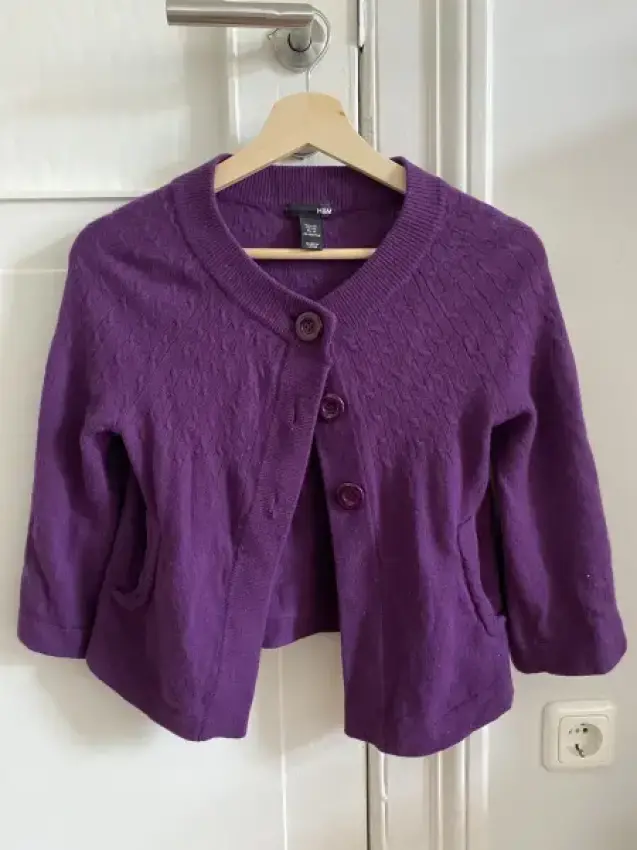Lila H&M Strickjacke