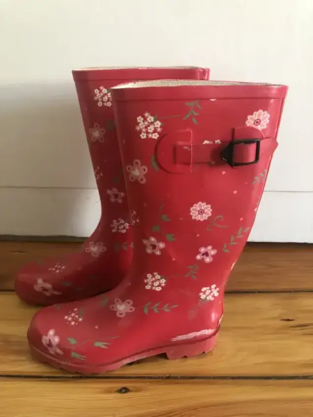Rote Gummistiefel 