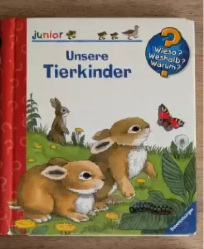Klappen-Buch "Unsere Tierkinder"