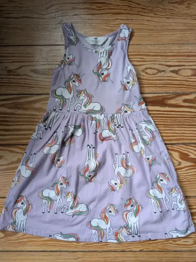 Trägerkleid zartlila Einhorn H&M
