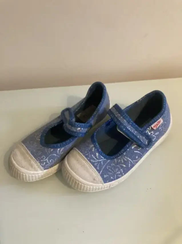 Superfit Hausschuhe blau silber 