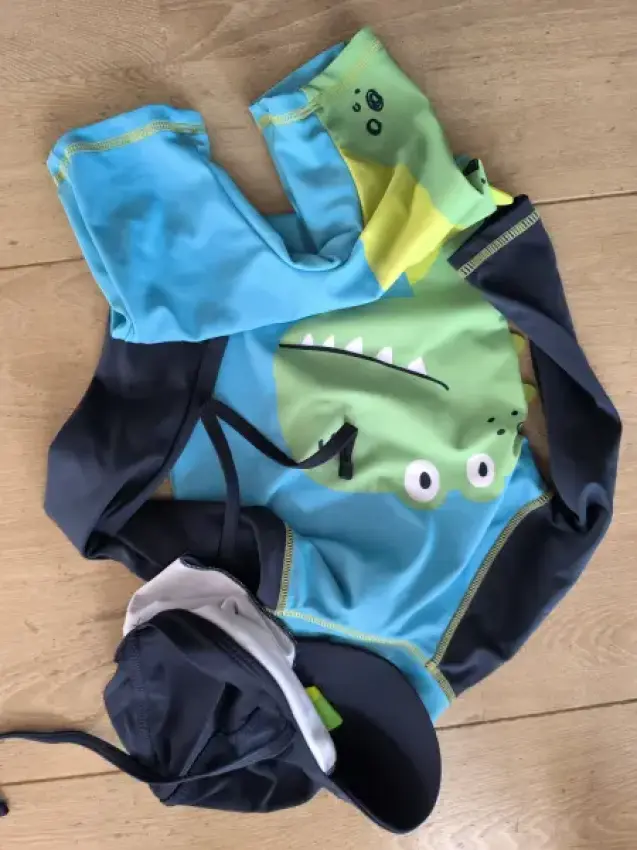 Topomini Strandanzug blau Dino langarm 86