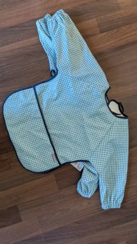 2er Set kariert blau Lätzchen Verbaudet