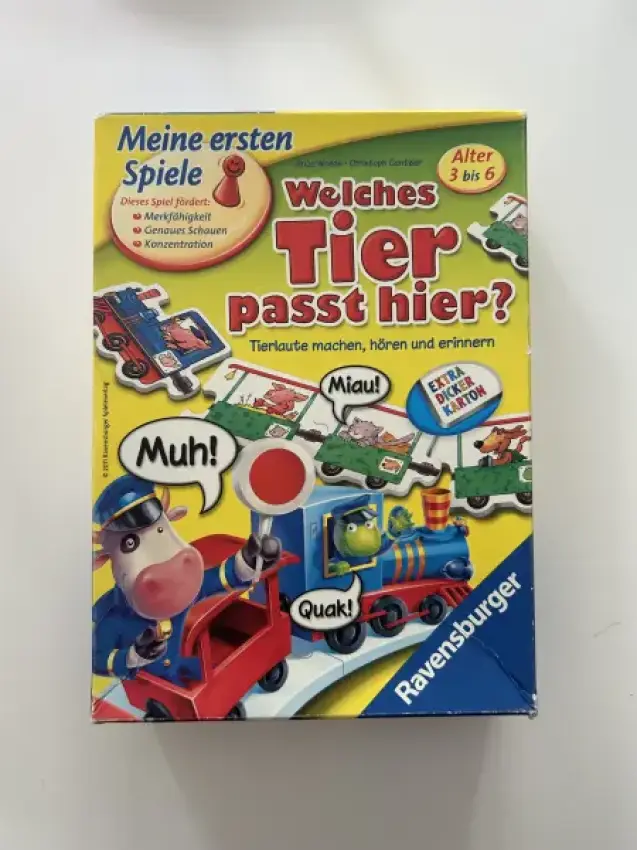 Ravensburger Spiel: Welches Tier passt hier?