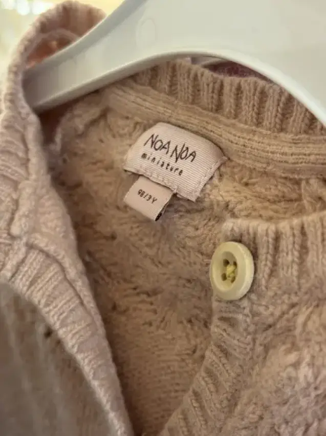 NoaNoa reine Woll Strickjacke Rose 98