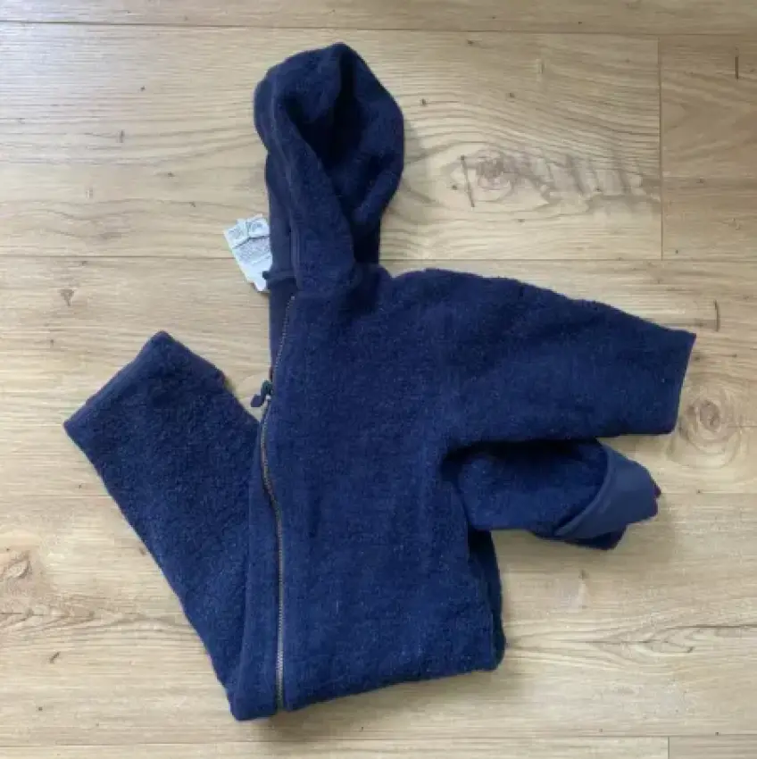 Wollwalkanzug Hess Natur dunkelblau