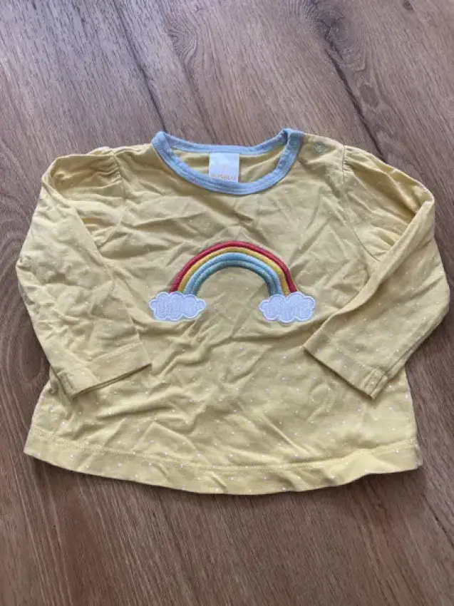 Longsleeve regenbogen gelb pusblu