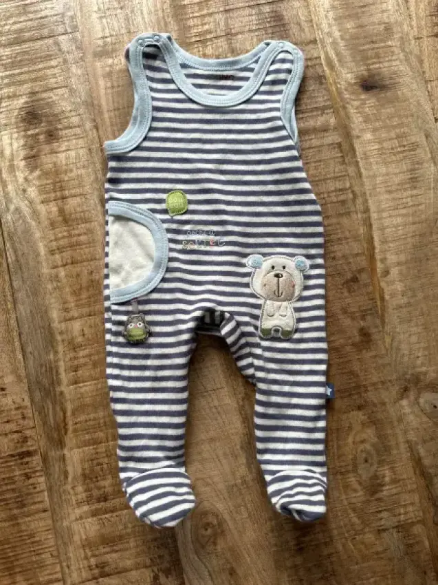 Strampler ärmellos m. Fuß, BORNINO